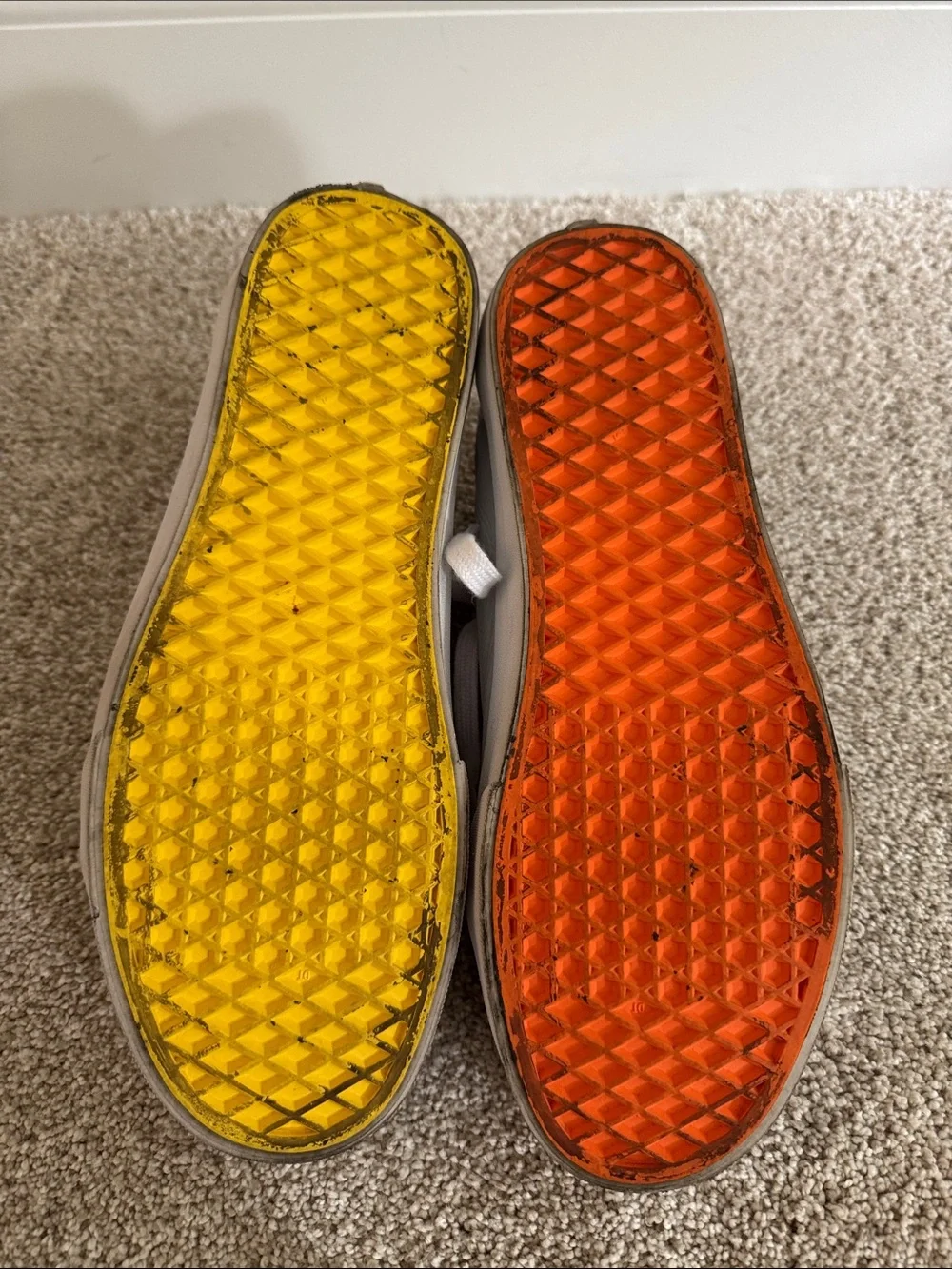 Vans PRIDE White Sneakers with Rainbow Stripe Toe and Heel Accents